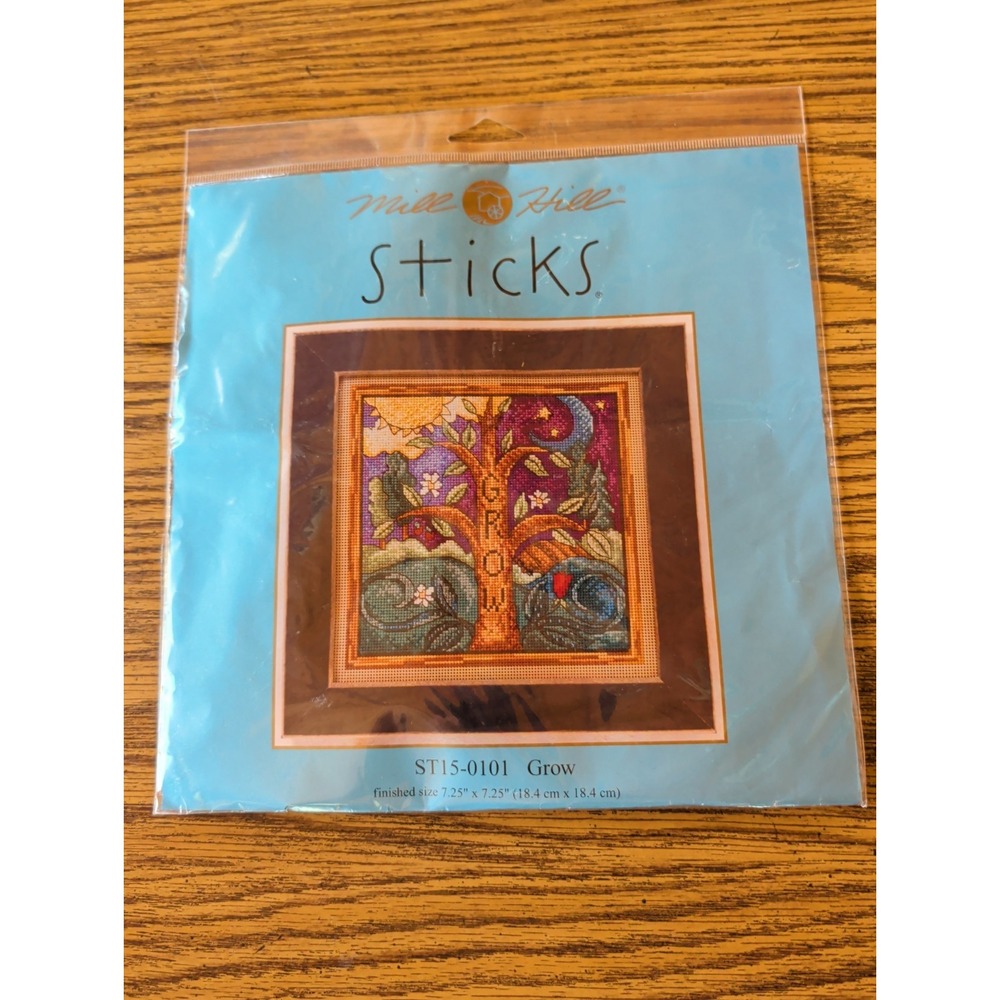 New Sticks By Mill Hill Kit Beaded ST15-0101 Grow 7.25" X 7.25"